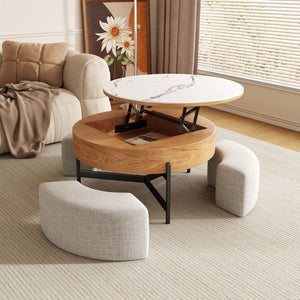 Tara Coffee Table Set with Three Seats