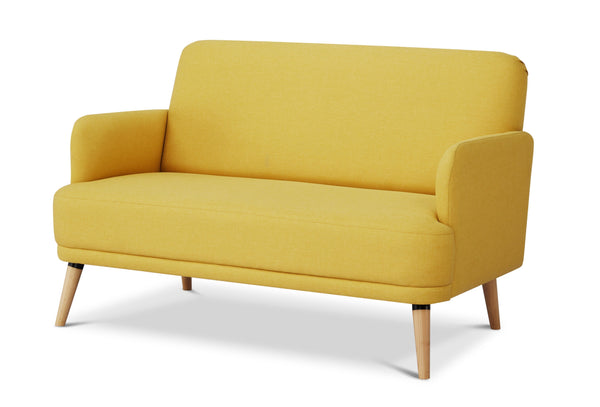 Hollard Yellow Fabric Sofa, 2 Seater