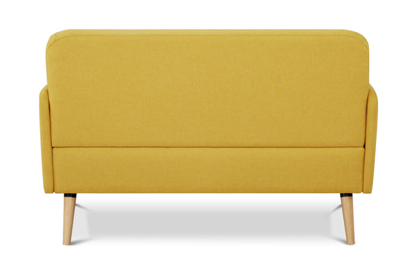 Hollard Yellow Fabric Sofa, 2 Seater