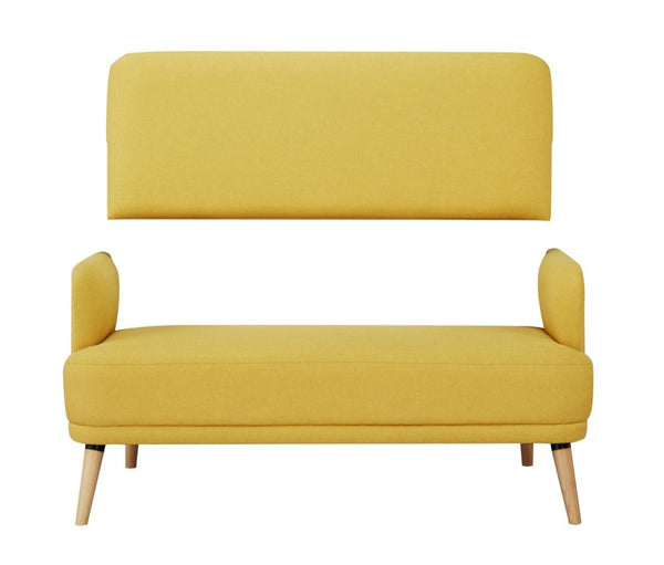 Hollard Yellow Fabric Sofa, 2 Seater