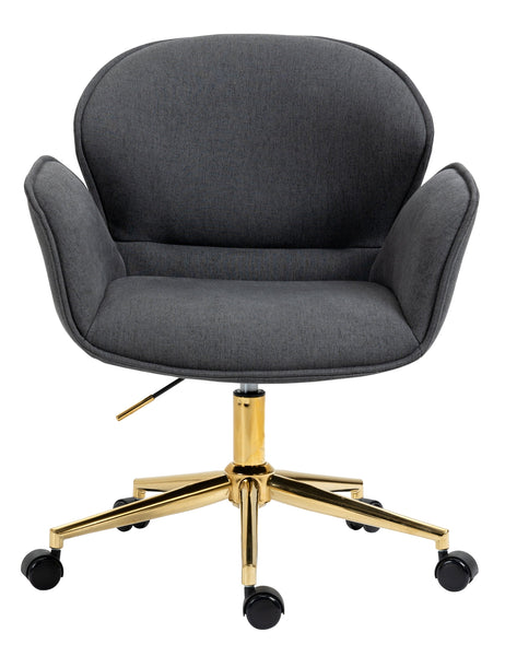 Power Office Chair in Gold Legs