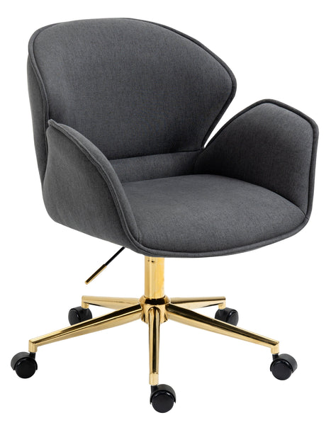 Power Office Chair in Gold Legs