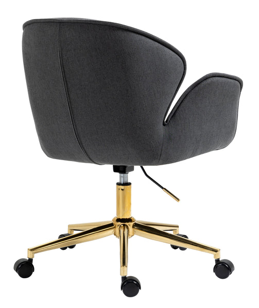 Power Office Chair in Gold Legs