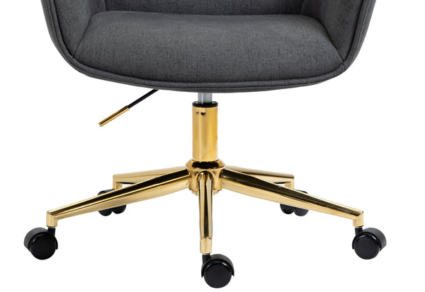 Power Office Chair in Gold Legs