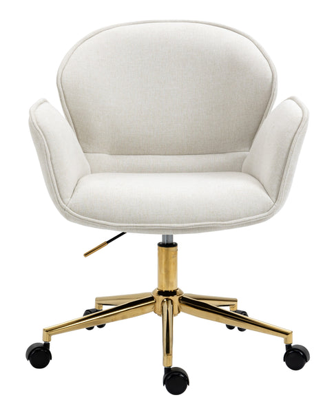 Power Office Chair in Gold Legs