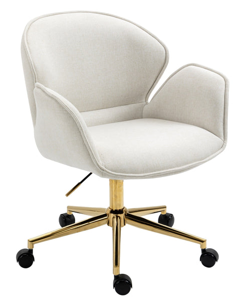 Power Office Chair in Gold Legs