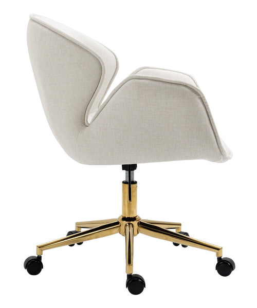 Power Office Chair in Gold Legs