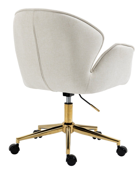 Power Office Chair in Gold Legs