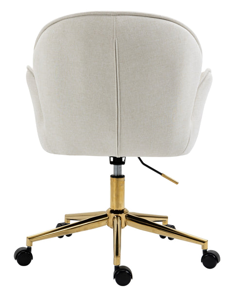 Power Office Chair in Gold Legs