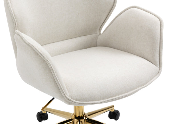 Power Office Chair in Gold Legs