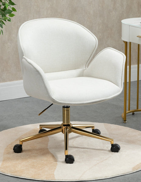 Power Office Chair in Gold Legs