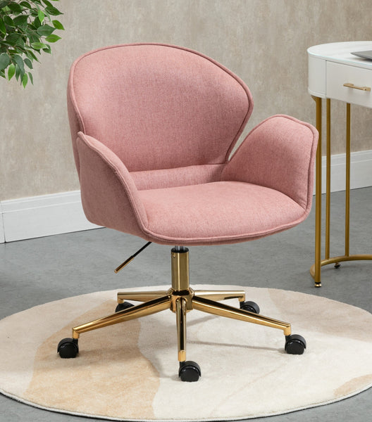 Power Office Chair in Gold Legs