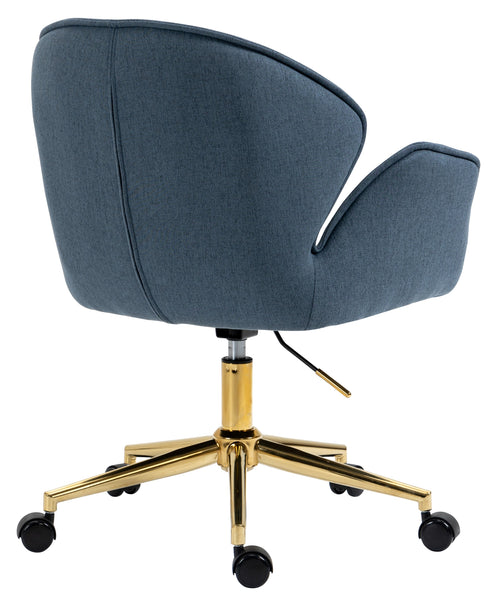 Power Office Chair in Gold Legs