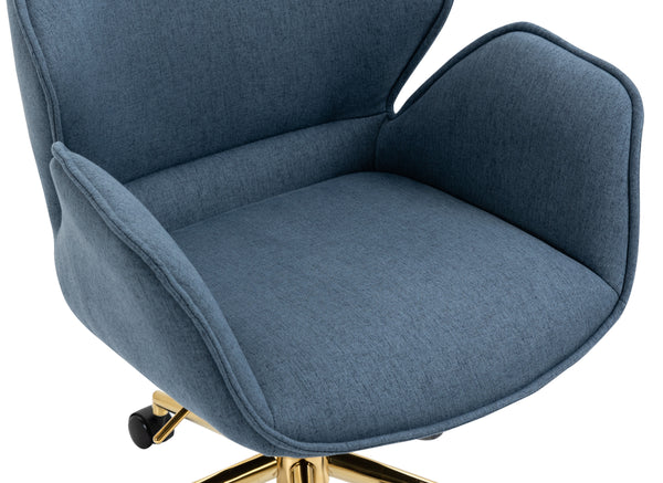 Power Office Chair in Gold Legs