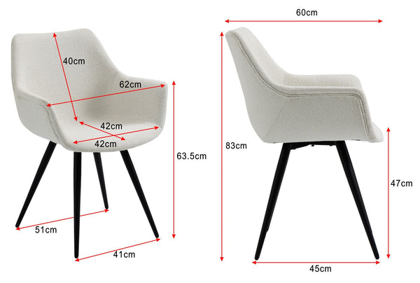 Gubi Fine Boucle Dining Chair